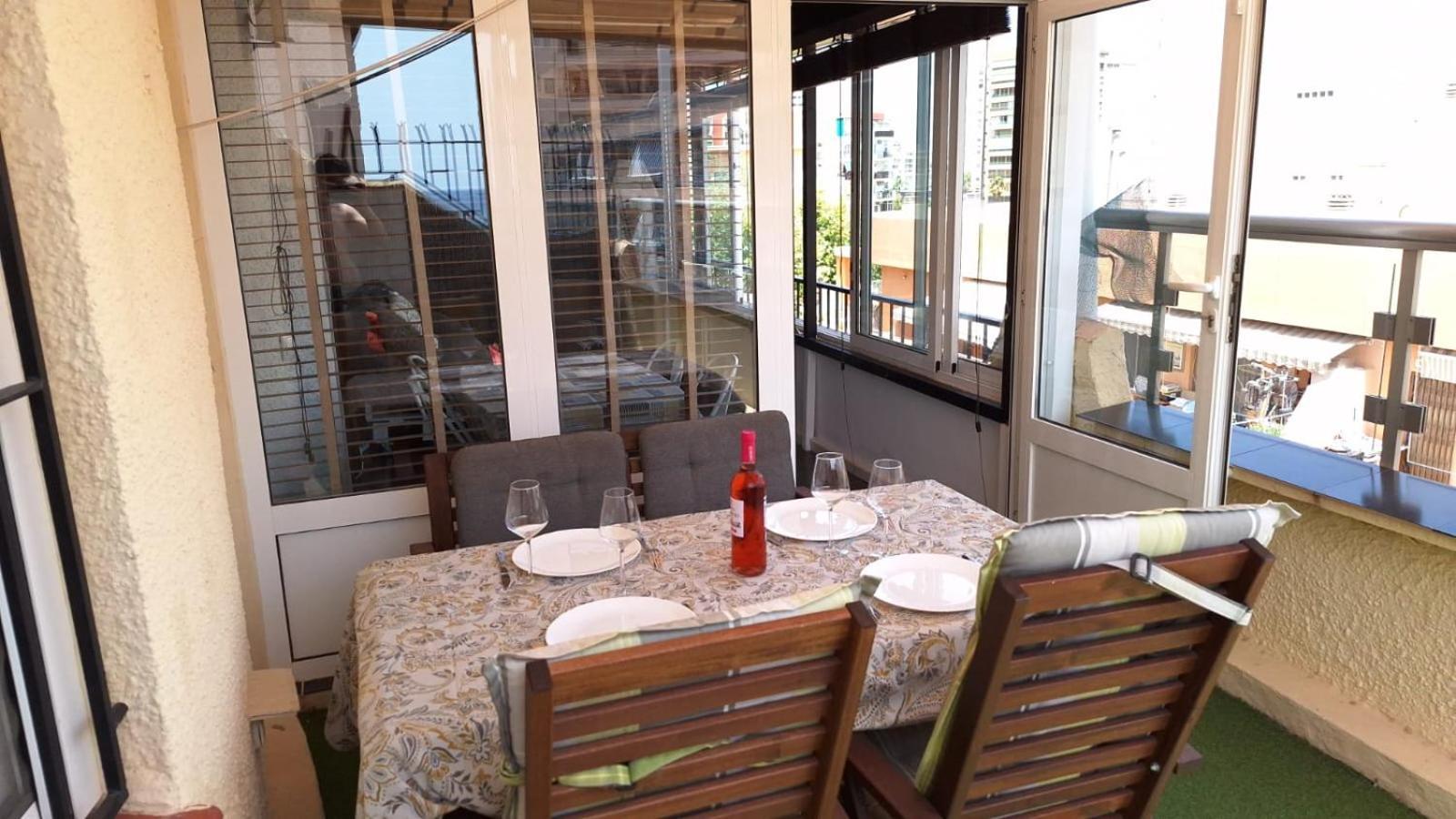 Ático con encanto, 50m de la playa, vista al mar, wifi fibra, gran terraza Calpe Exterior foto
